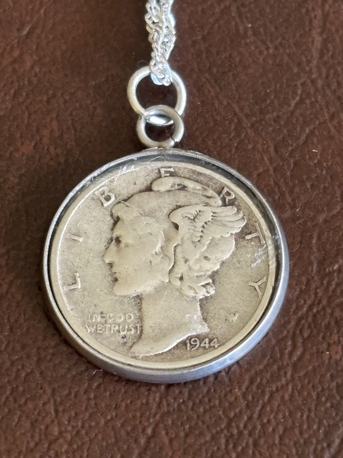 Lovely Chain, Beautiful Coin: Sterling Silver Italian Chain and 90% Silver Dime