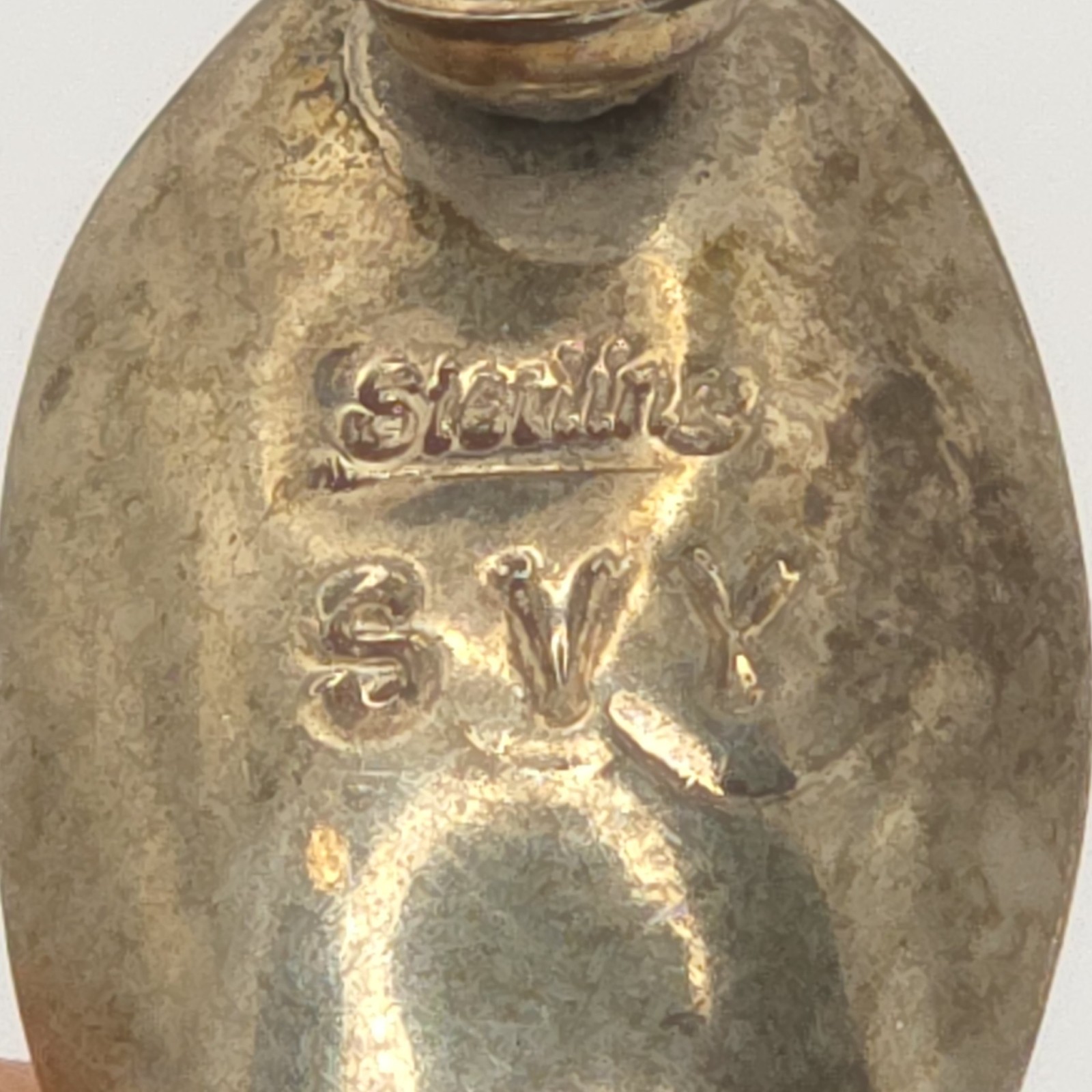 NA 925 Silver Native American Pillow Bead Necklace Kokopelli Signed SVY 23.5″