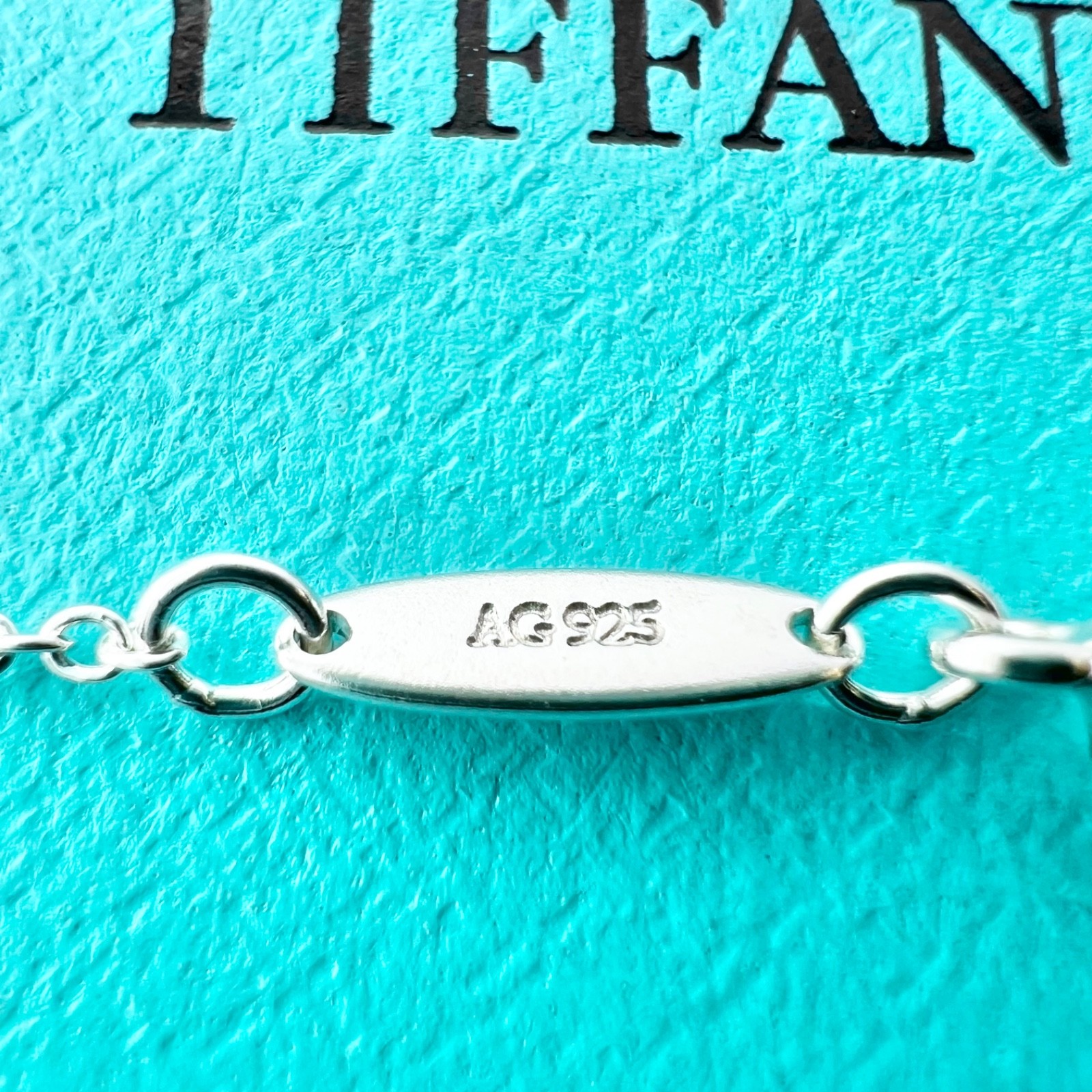 TIFFANY & Co Elsa Peretti Double Open Heart Silver Small Rose Gold Mini Necklace
