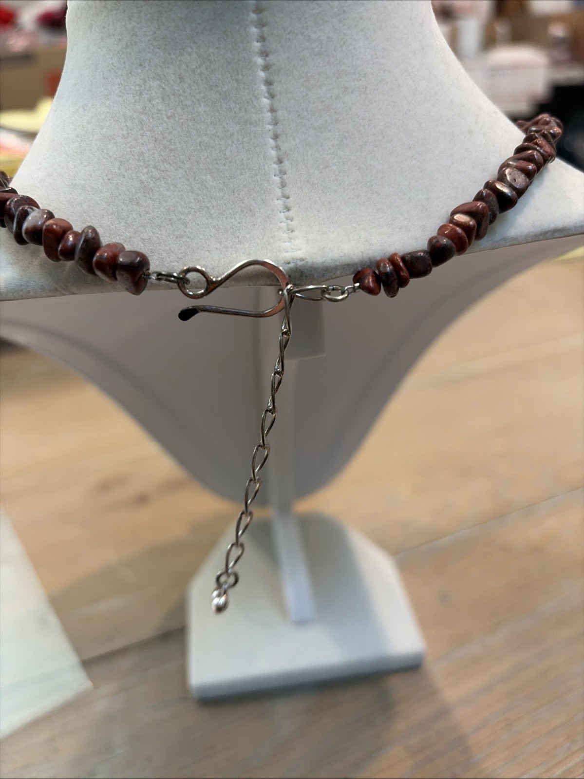 Jay King Mine Finds DTR Sterling Silver Red Jasper Heart Pendant Beaded Necklace