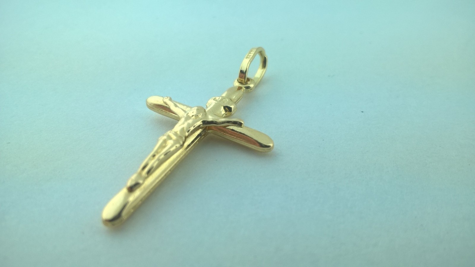 14K Solid Gold Cross Pendant Charm.Very elegant Very Good Price 1.5 grams