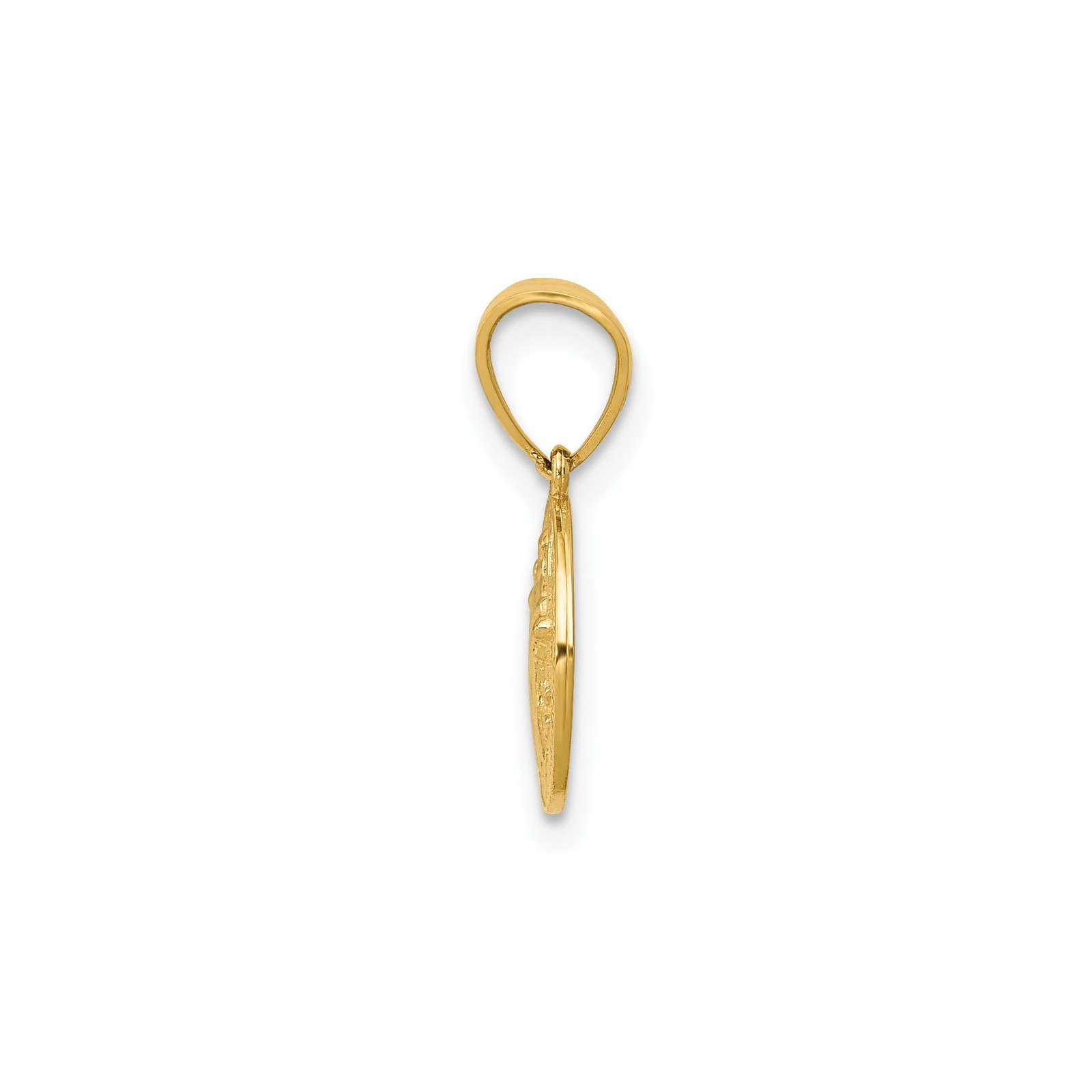 10k Yellow Gold Saint Benedict Medal Pendant Latin Cross Catholic Christian Devo
