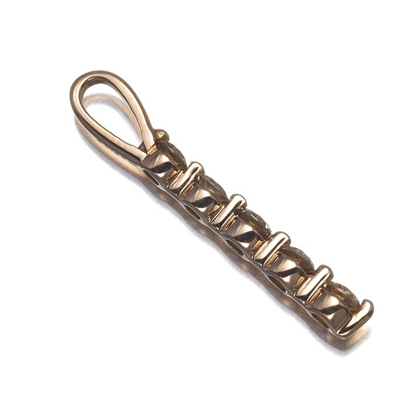 Auth GSTV Pendant Brown Diamond 0.30ct 5P 18K 750 Rose Gold