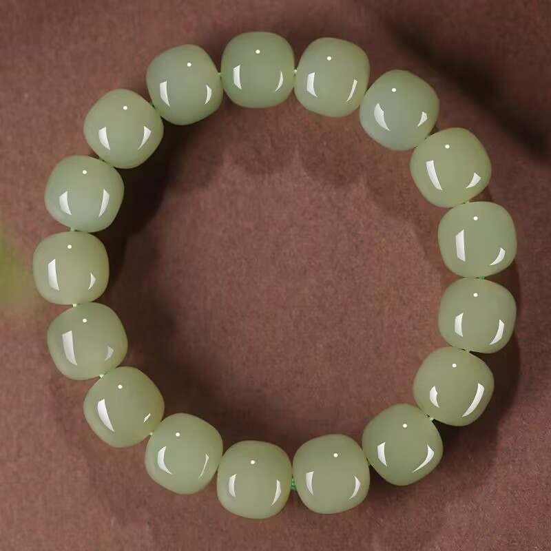 10mmCertificate True Hetian Jade Bracelets nephrite Jade Bracelet Fine jewelry..