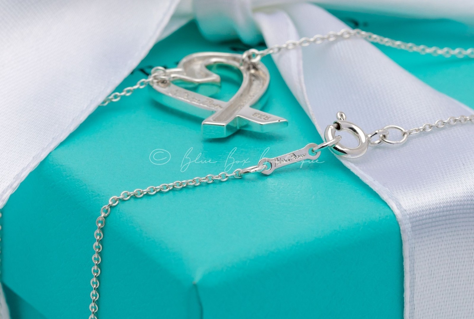 Tiffany & Co. Paloma Picasso Loving Heart Necklace Large 22mm Silver 18″ Chain