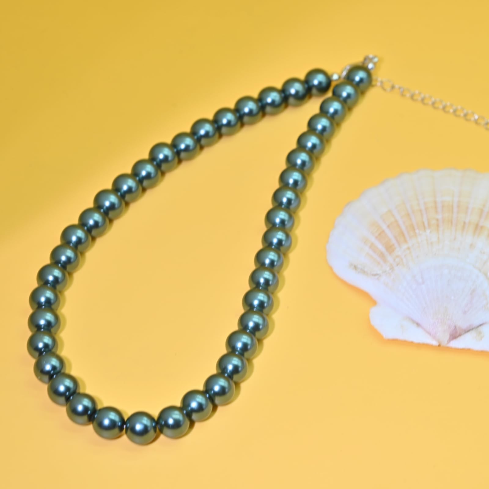 Colorful Mood Choker Baroque Bead Imitation Pearls Necklace, Women, Adults – 11