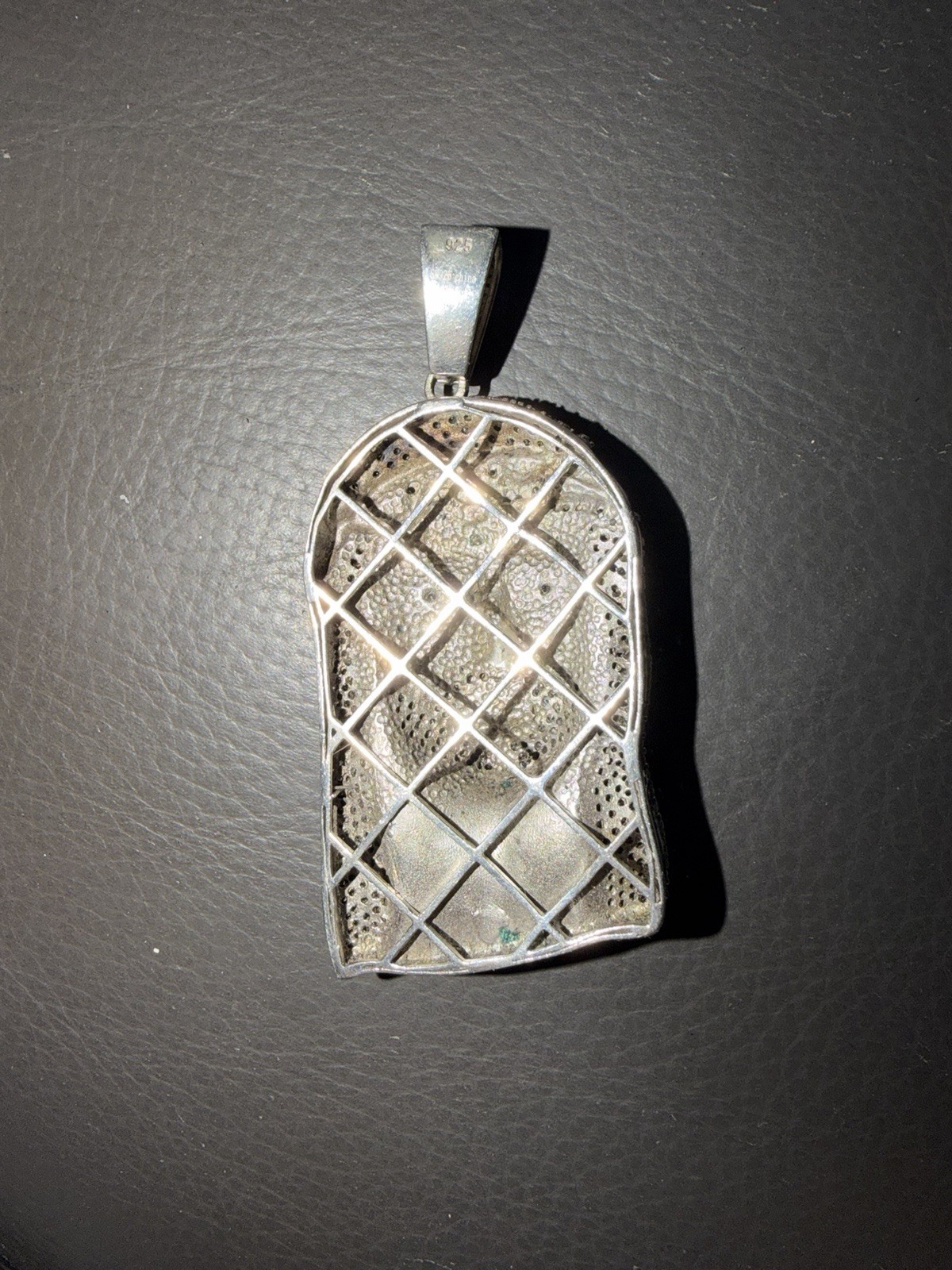 MOISSANITE Iced Out Hip Hop Jesus Face Pendant-925 Silver, 3.25” LONG