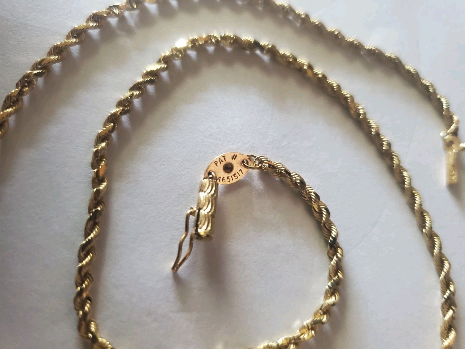 14k Yellow Gold 2.25mm Wide Diamond Cut Silk Rope Chain Necklace 18″ – 6.3 Grams