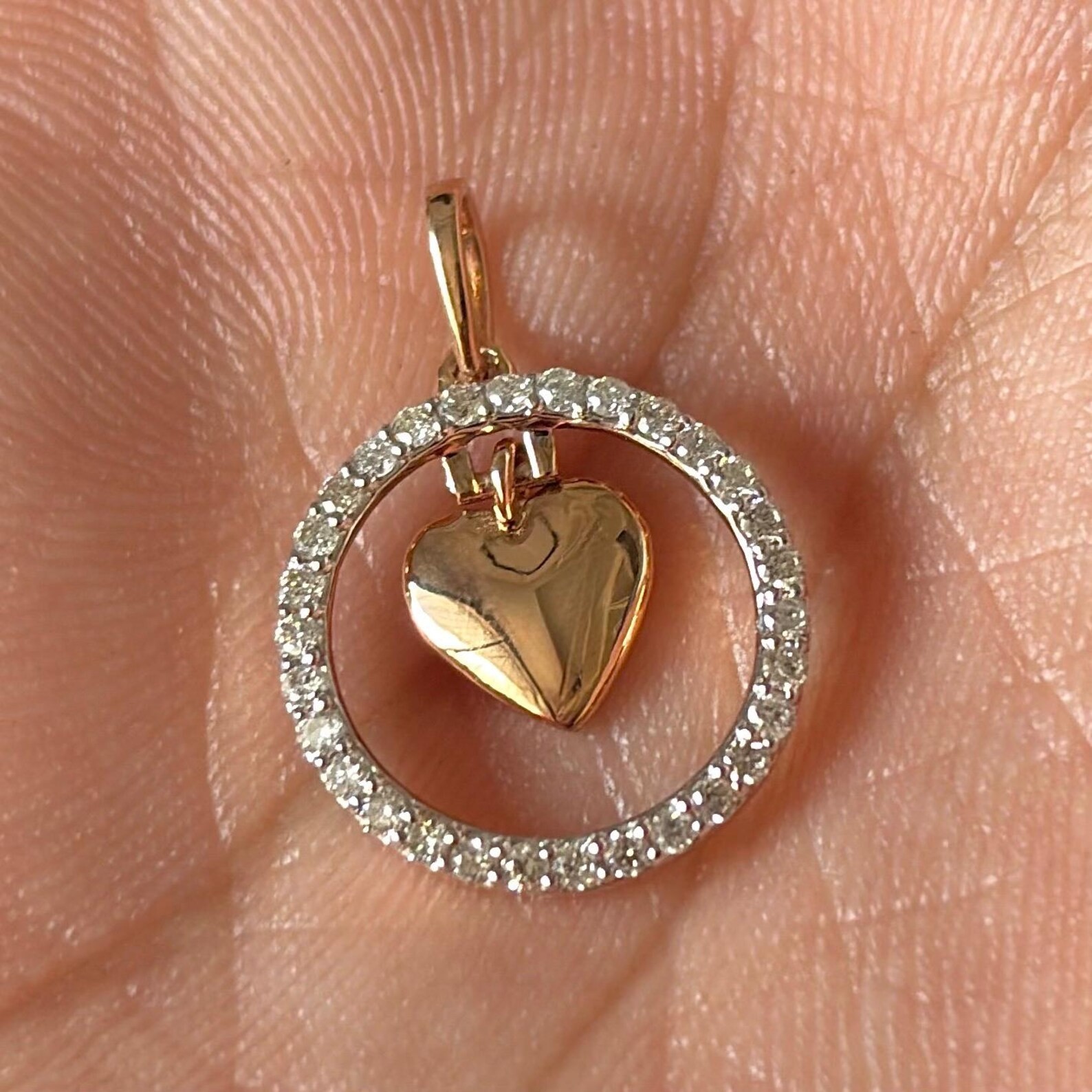 2ct Heart Moissanite Teardrop 925 Sterling Silver Heart Gifted Charm Necklace