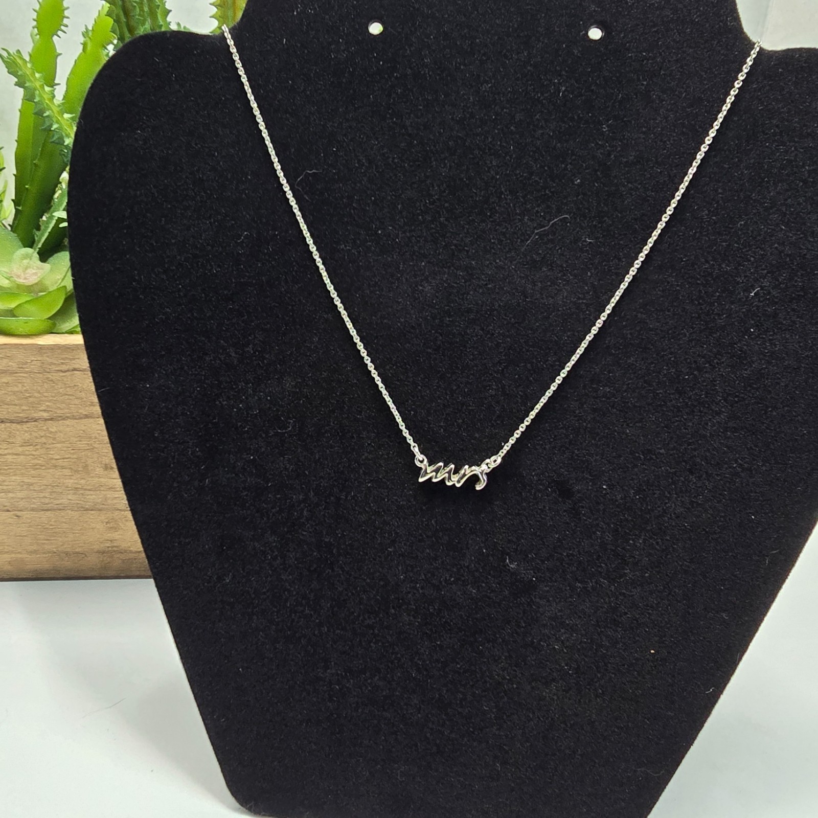 Kate Spade Silver Say Yes “Mrs” Necklace Wedding/Bridal Shower/Engagement