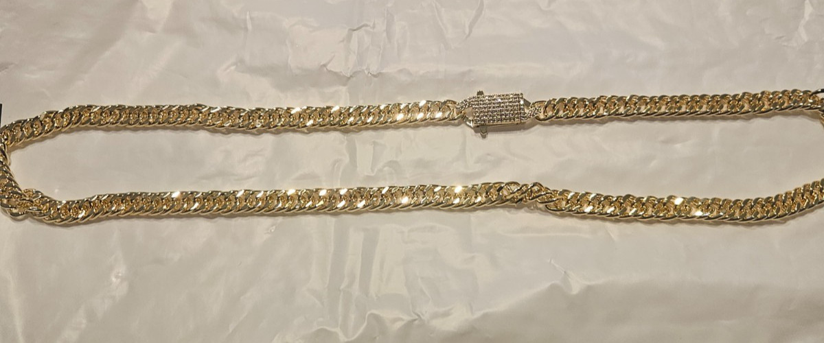 14 kt gold filled chain necklace 24 inch