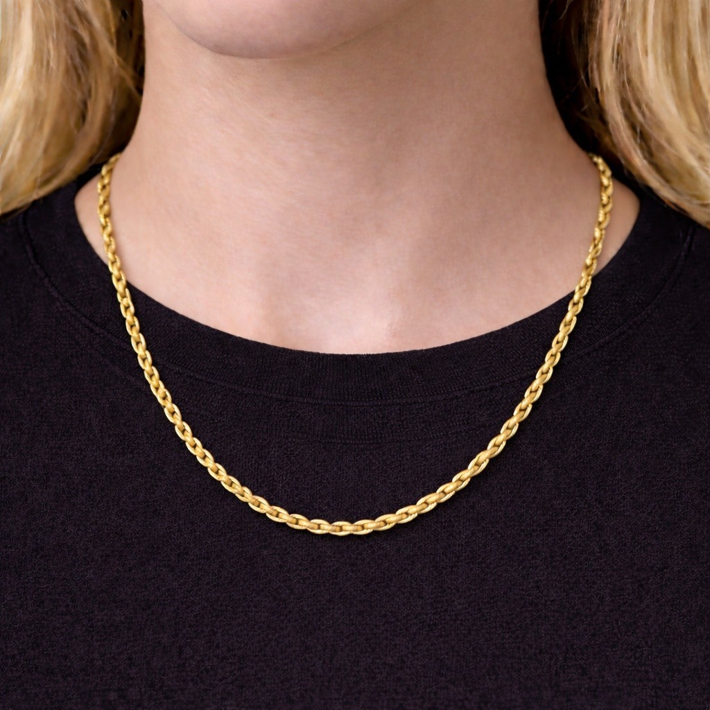 Italian 1/200 14k Yellow Gold Overlay Rope Chain Necklace Bracelet Set Cadena