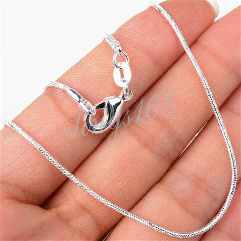 925 Sterling Silver Tarnish-Resist Large Cross Pendant + Necklace Chain Set Z377