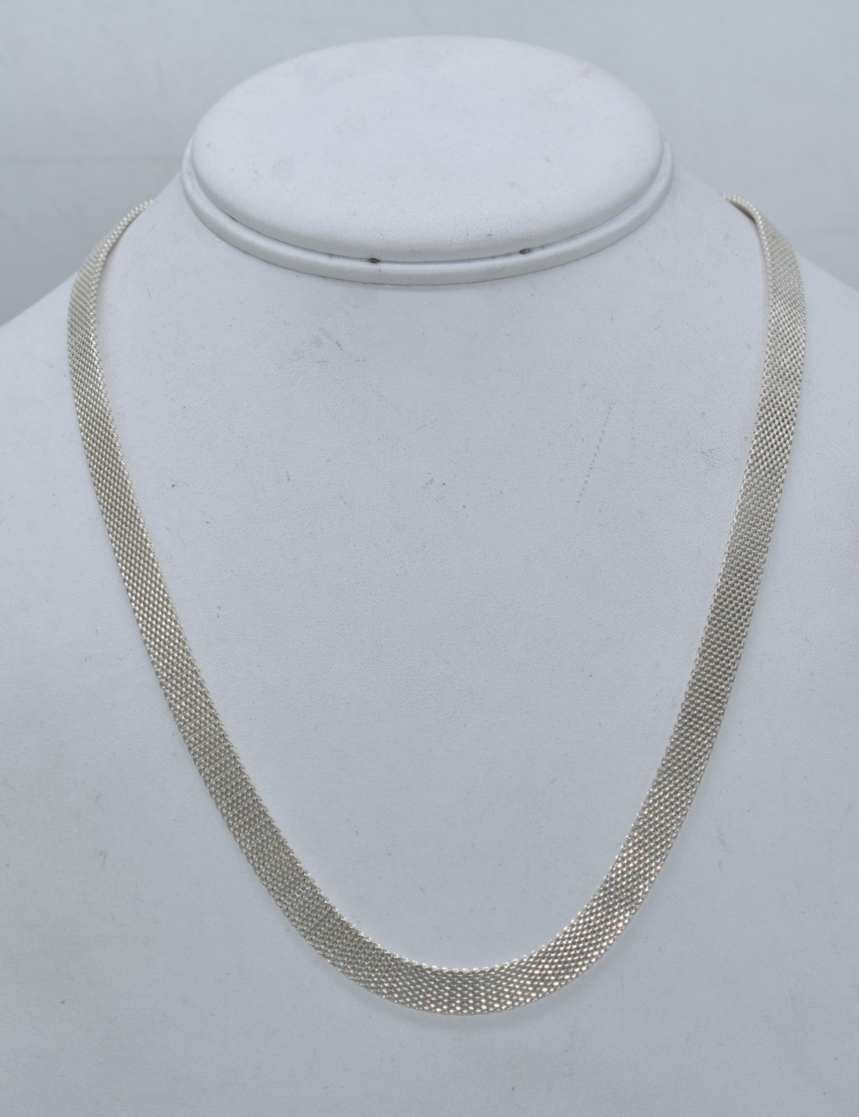 Italian Sterling Silver Lace 7 mm Necklace 20 inch 14.6 grams
