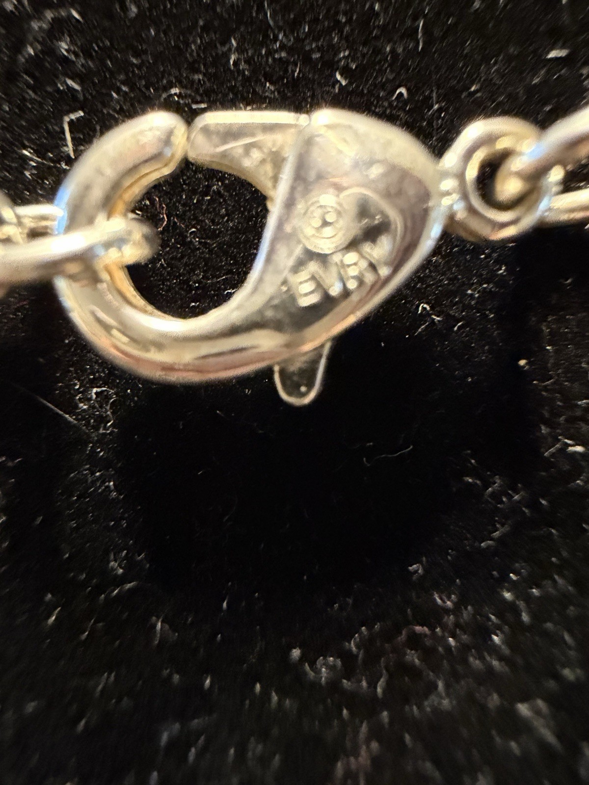 Sterling Silver 925 Bar Link Chain Necklace Lobster Clasp Signed No Stone