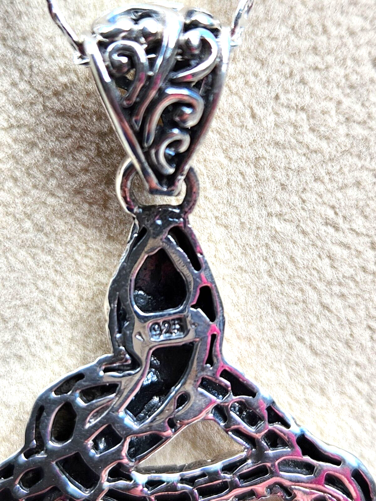 Bali Legacy Amethyst Snake Pendant in Sterling Silver 0.75 ctw 20 Inch 2mm Chain