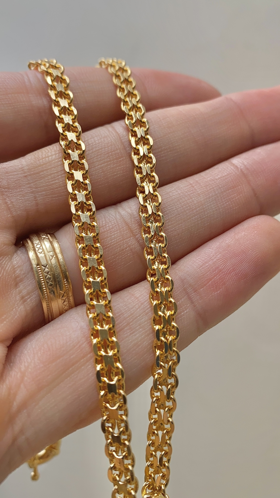 14K Gold Filled Womens Bismark Chain Chocker Necklace 16″ Dainty Jewelry Gifts