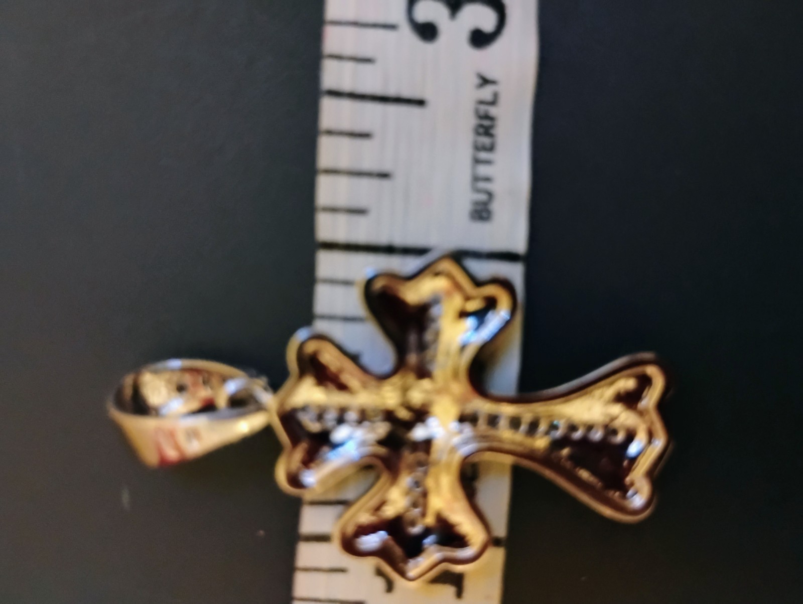 Small THICK CROSS PENDANT – 925 Sterling Silver – NEW!