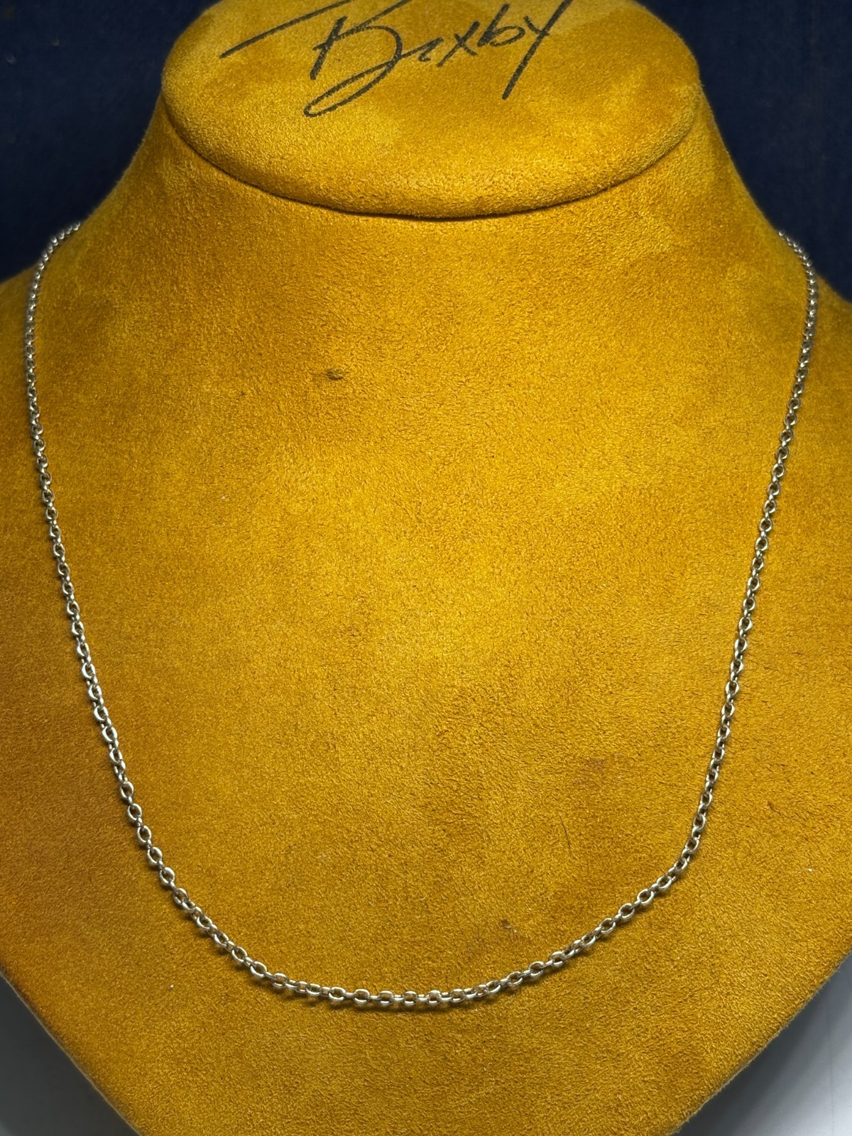 Sterling Silver Cable Chain Necklace 2.1g 16in