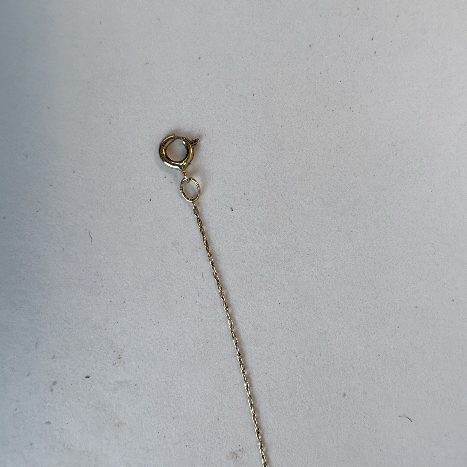 Chain GOLD 20” 10k Vintage Necklace Yellow Dainty Oval Paperclip Chain .4g