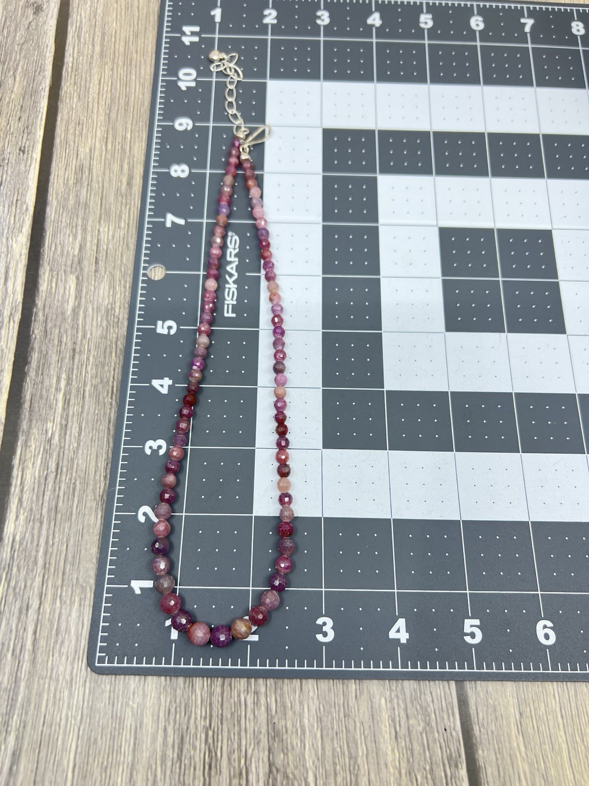 Sterling Silver Pink Sapphire Necklace 18″ Mine Finds by Jay King