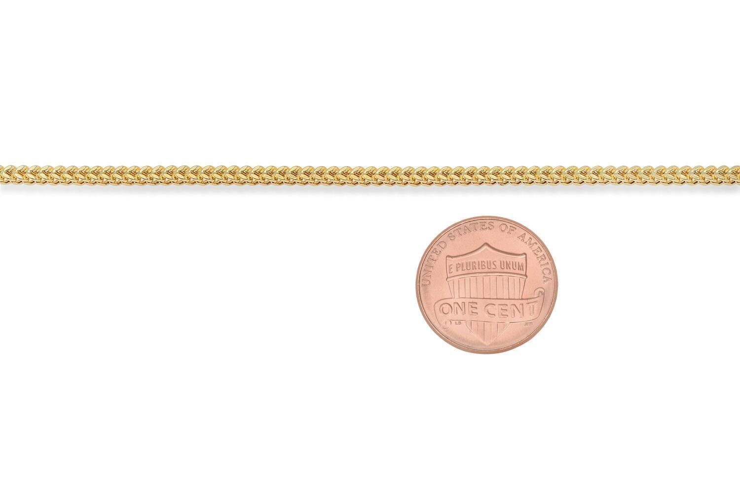 Brand New 10k Yellow Gold Franco Chain Necklace 1.5mm-6mm Sz 16″-40″ Hollow