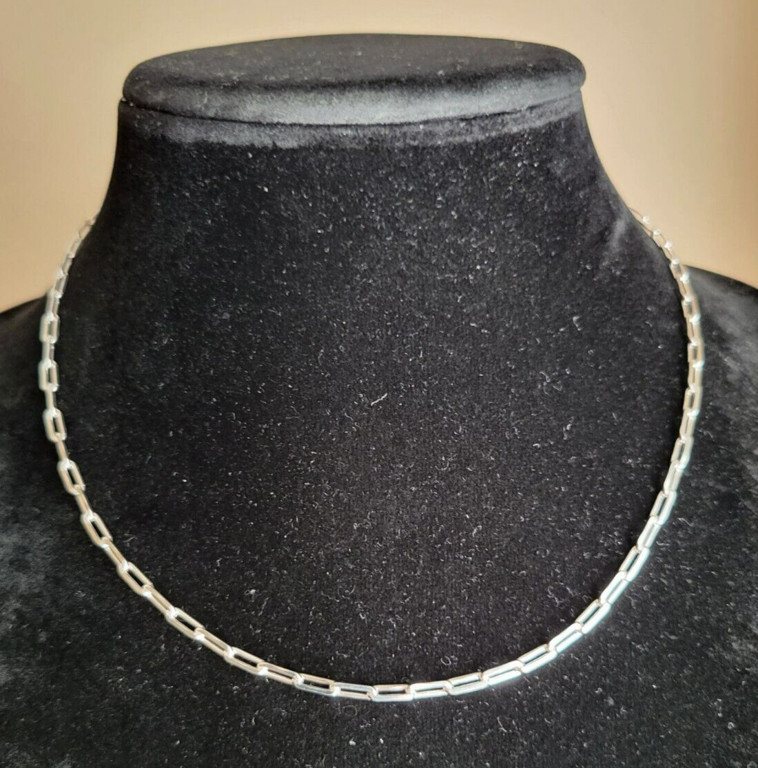 Erick’s Sterling Silver 18 in. long Paper Clip Chain Taxco.925