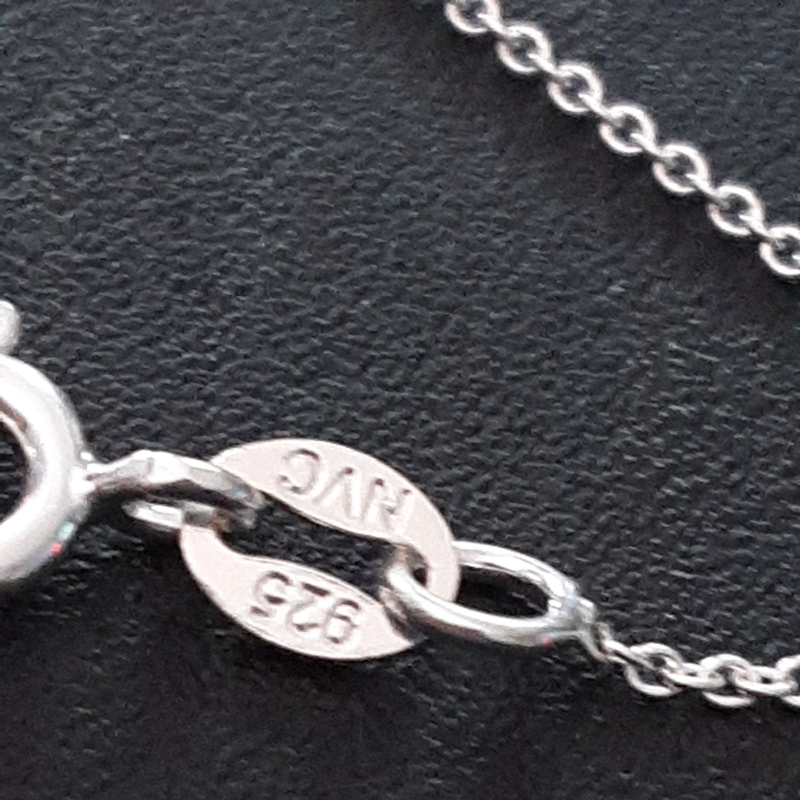AVON ~ BEAUTIFUL .925 Sterling Silver CZ “ANGEL” Necklace ~ 18 in