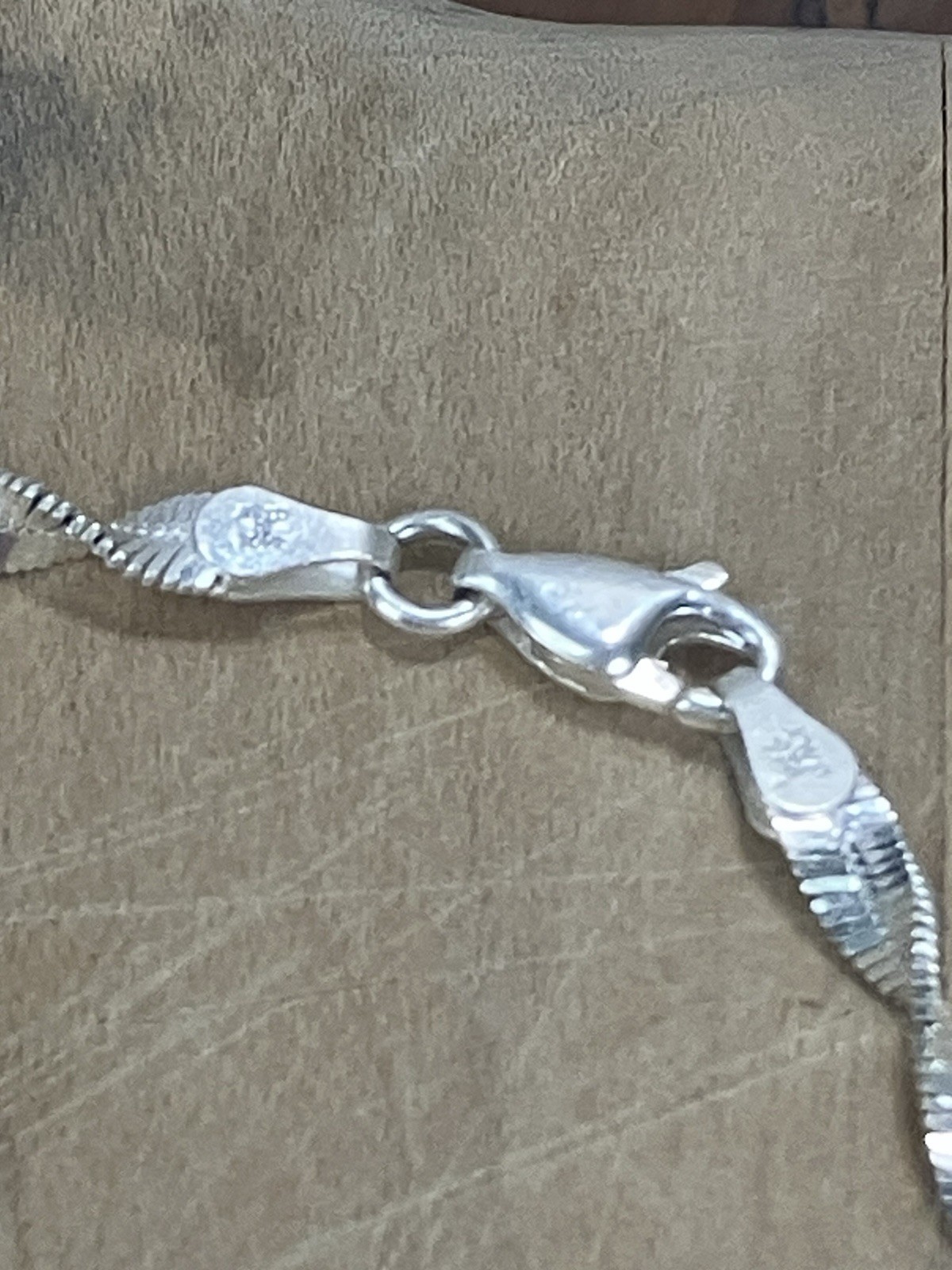 Italy 925 sterling silver chain necklace Diamond Cut Twist Rope Design Sparkle