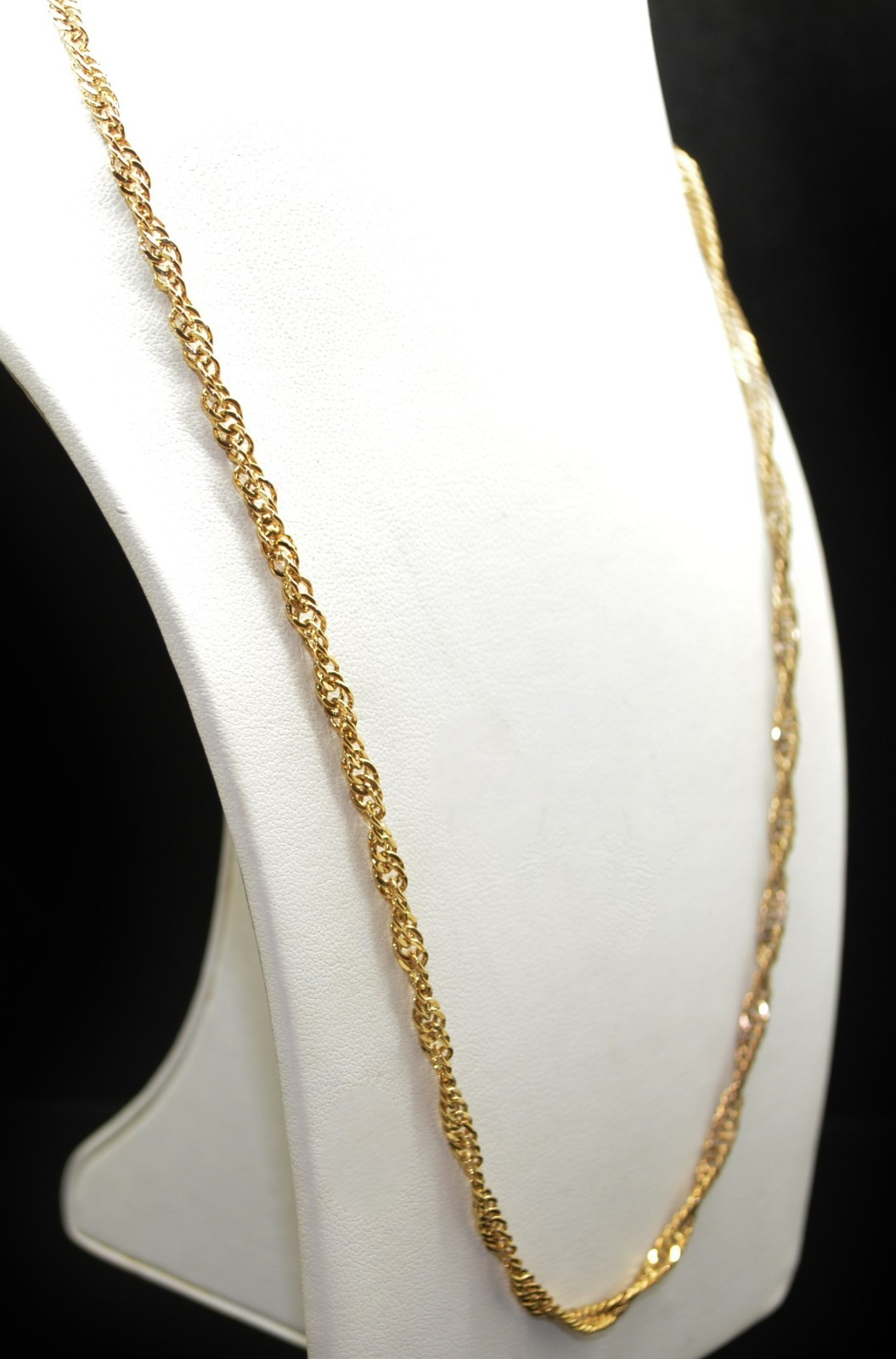Sterling Silver Rope Chain Necklace 23.5″ #FMG152