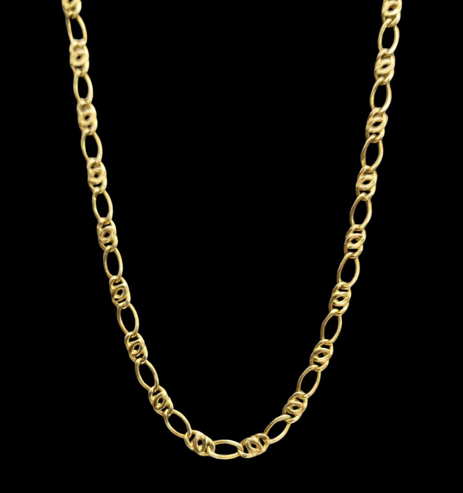 14K Italy Yellow Gold 5.00mm Figarucci Necklace 24″