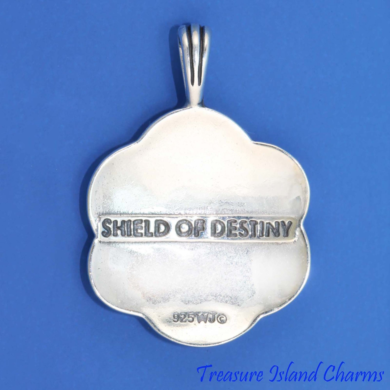 Celtic Knot Shield of Destiny Heavy 925 Solid Sterling Silver Pendant 7 grams