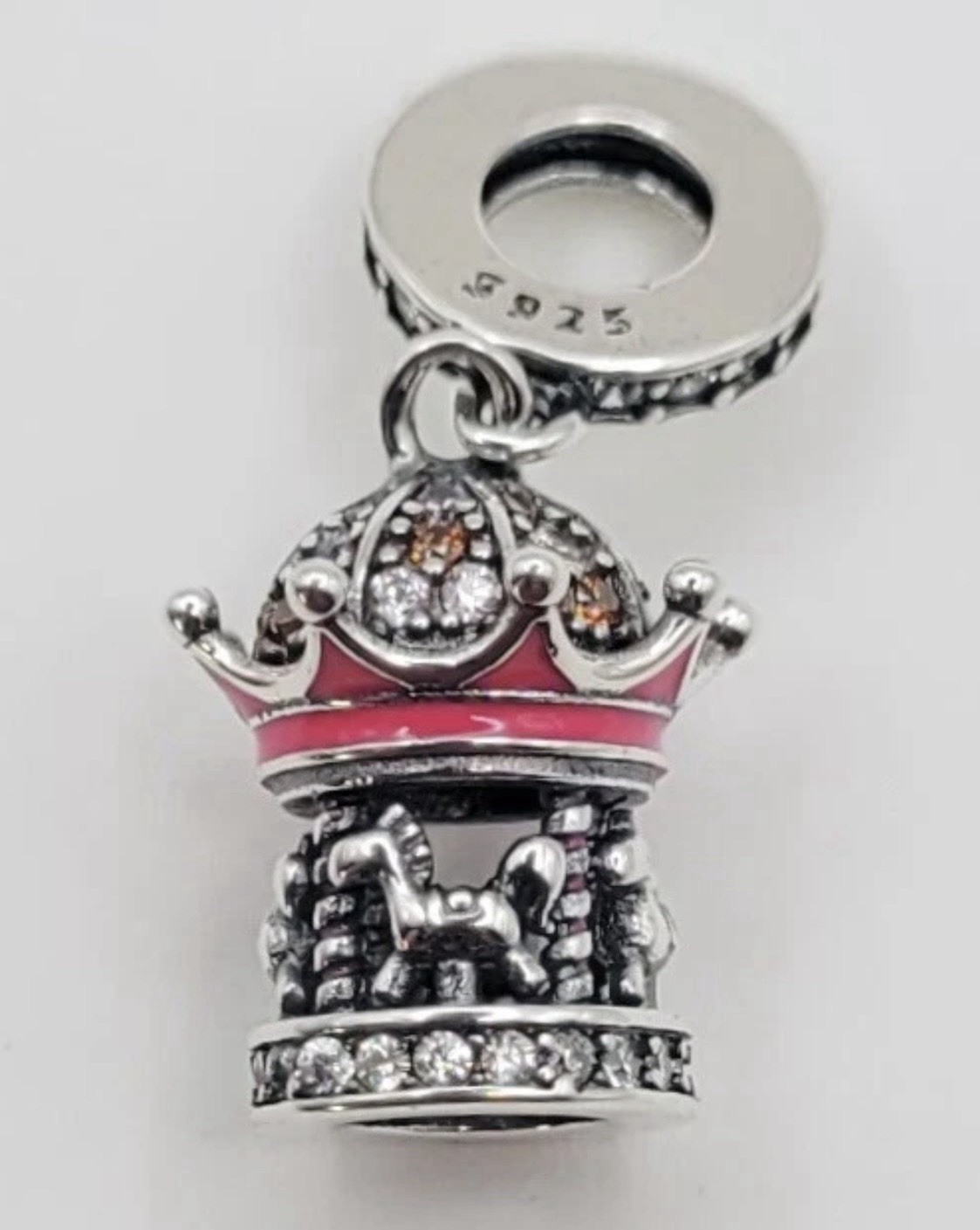 925 Sterling Silver Merry Go Round /Carousel Charm Pendant For Bracelet/Necklace