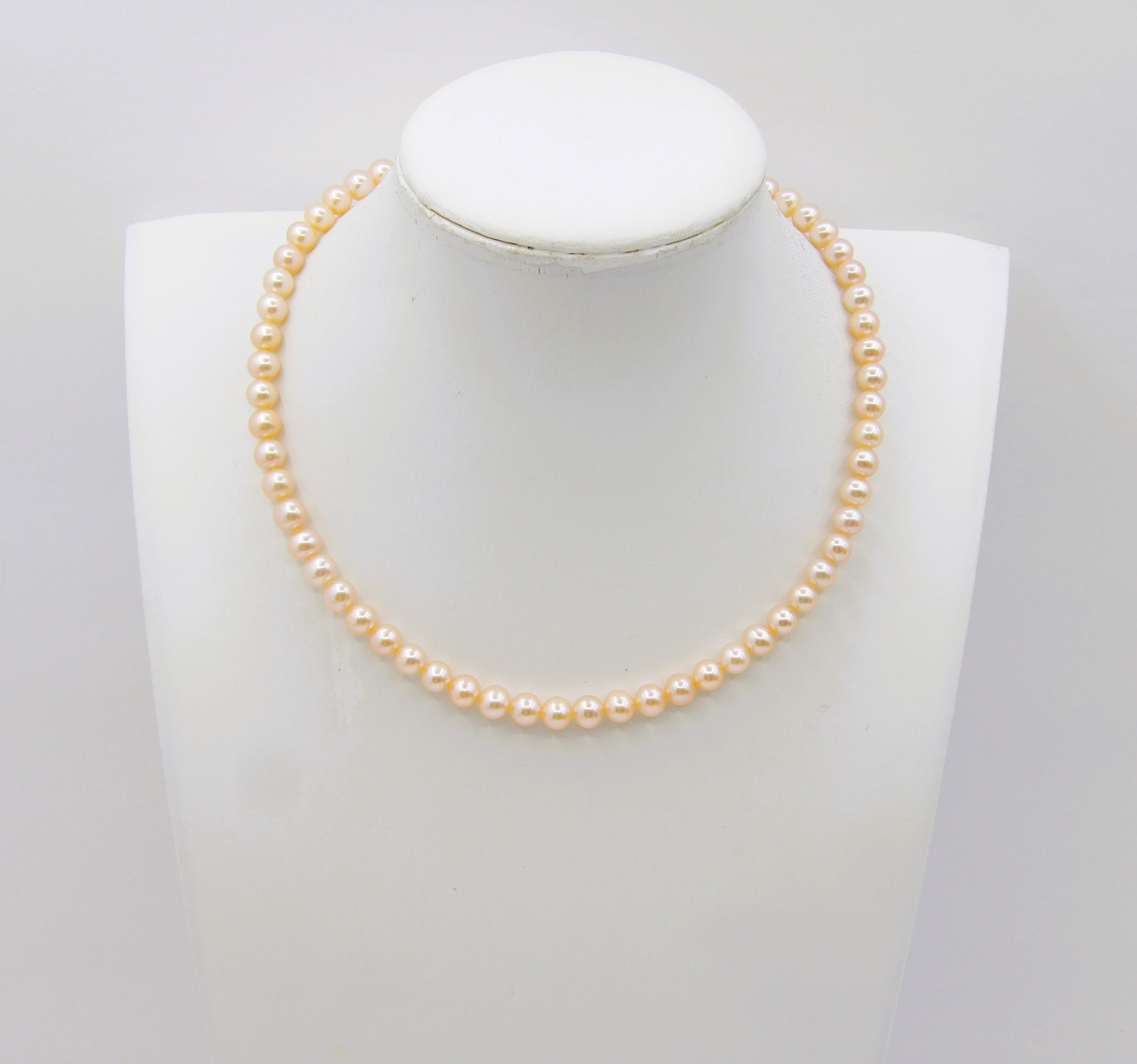 14″ inches High Quality Peach Potato Genuine Freshwater Pearl Necklace NK887