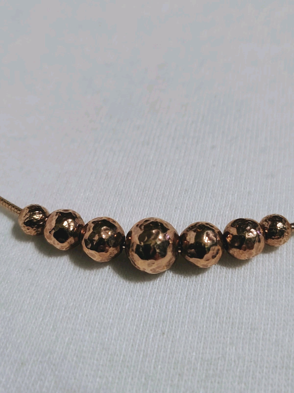 Sterling Bead Minimalist Necklace 17” | 925 Silver Gold Vermeil Chain Elegant