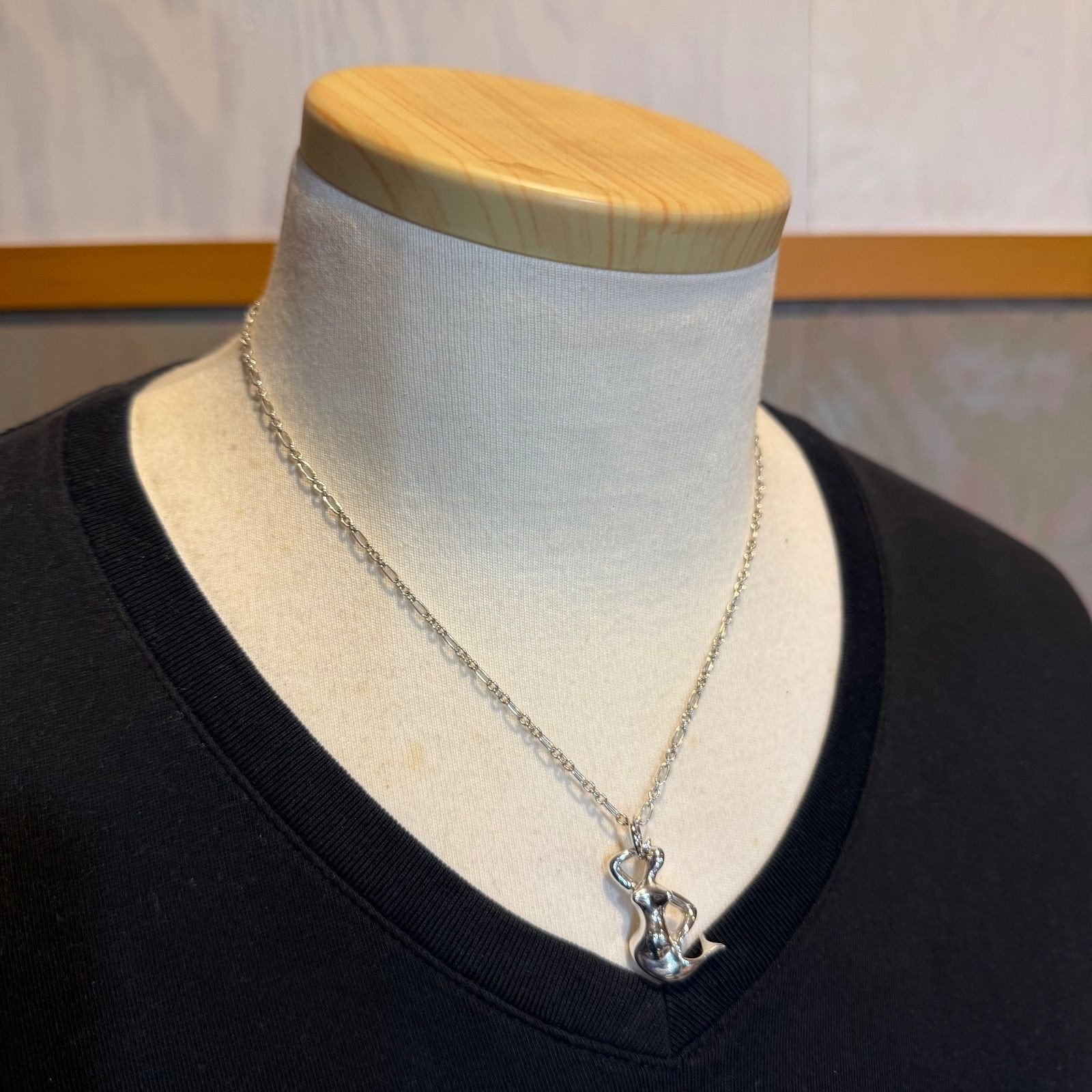 Georg Jensen Mermaid Pendant Necklace No.20 Silver 925 Discontinued Collectors