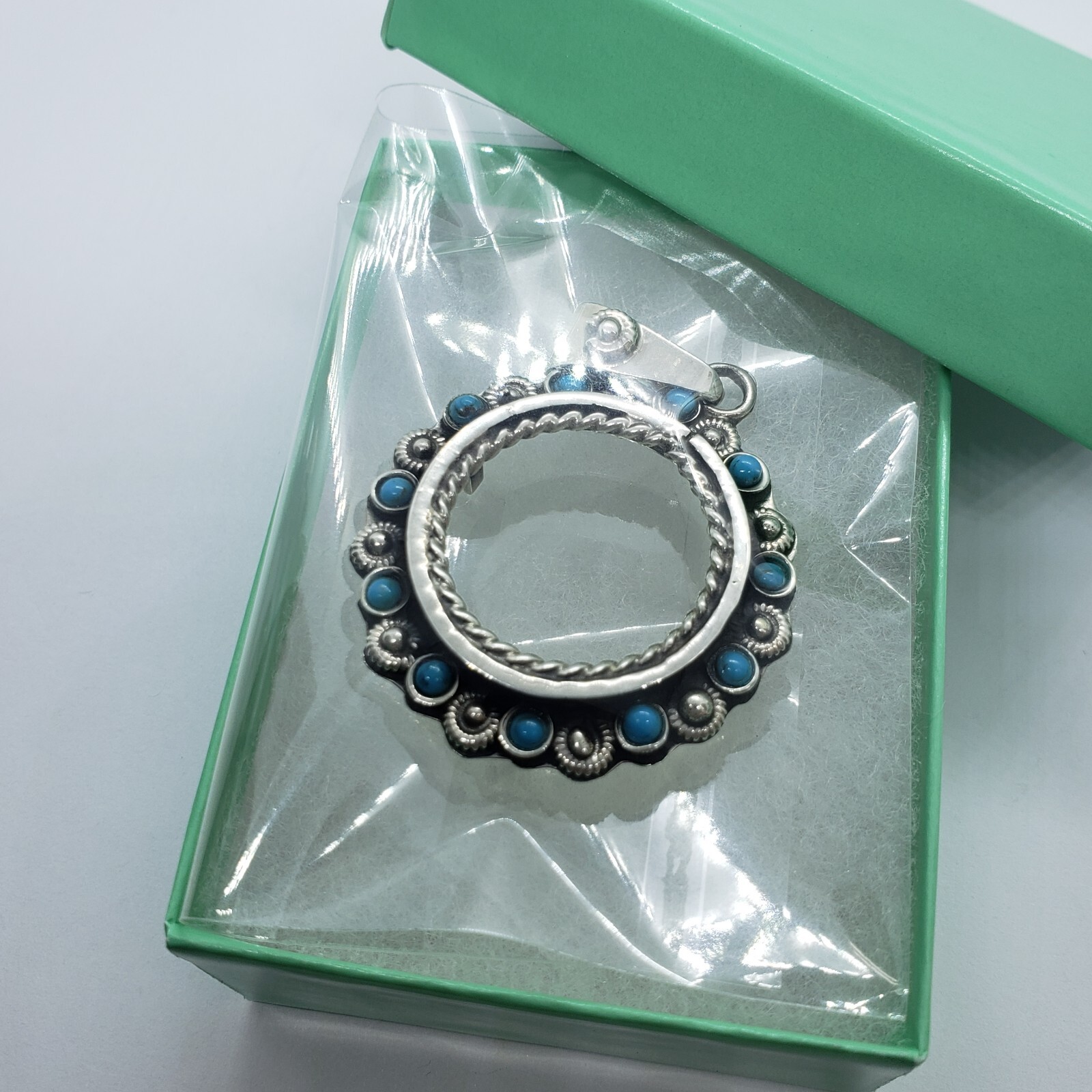 Sterling Silver Quarter Dollar Bezel 24 mm Coins Prong Back Flower Edge Amethyst