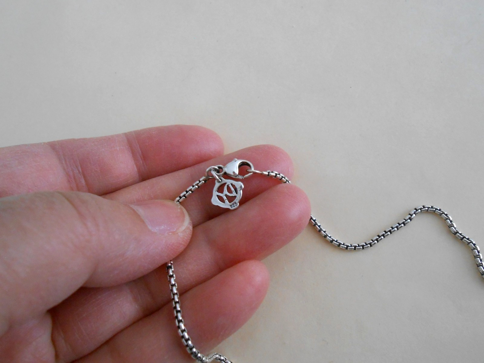 David Yurman Sterling silver 1.7 mm Box Chain Necklace 16” EUC