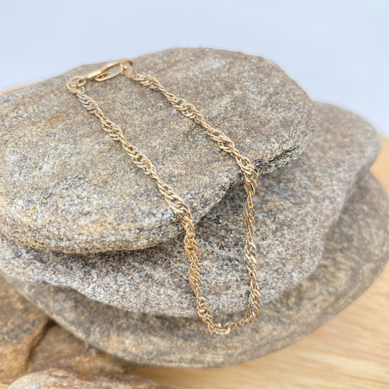 14k Gold Plated Bracelet 7” Jewelry Chain
