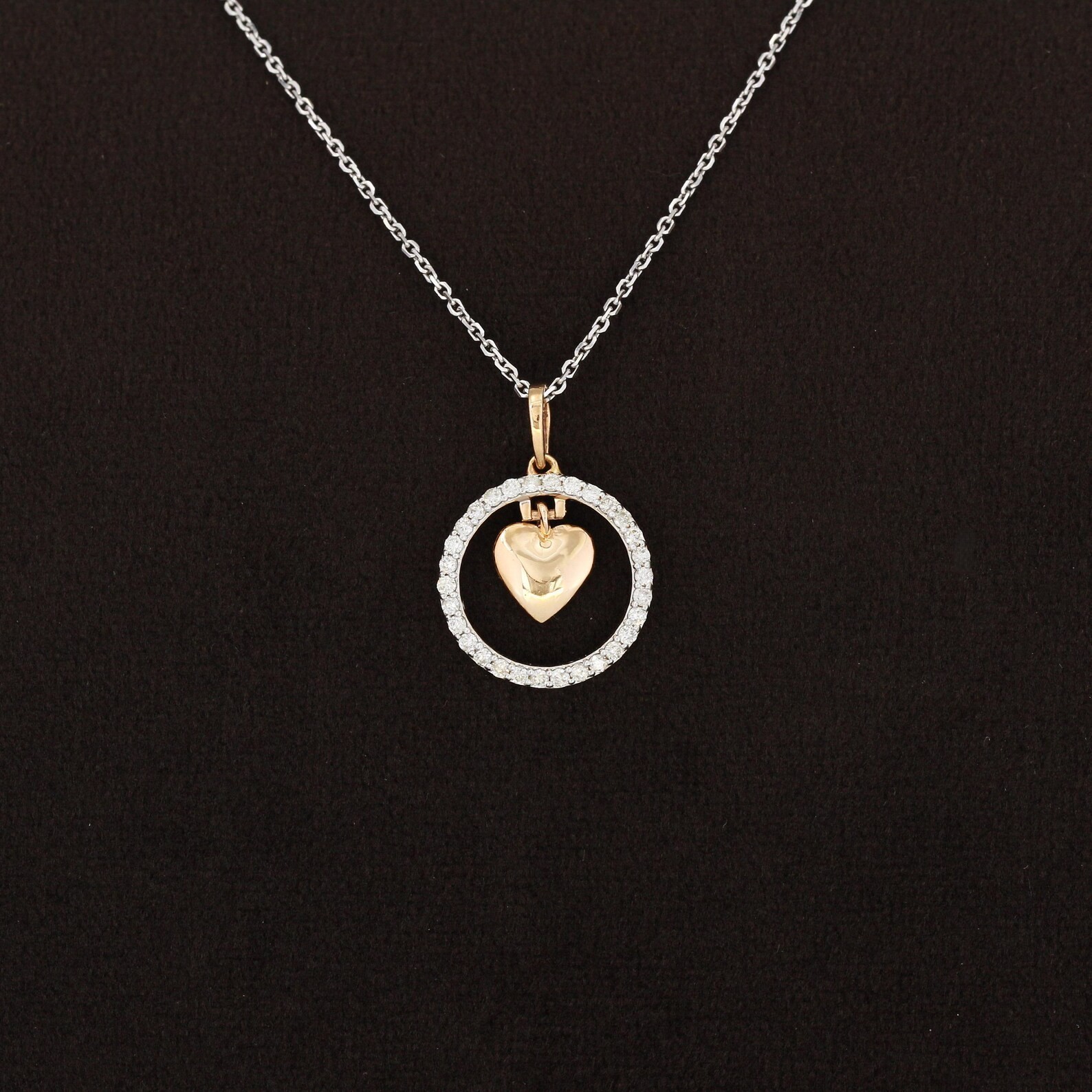 2ct Heart Moissanite Teardrop 925 Sterling Silver Heart Gifted Charm Necklace