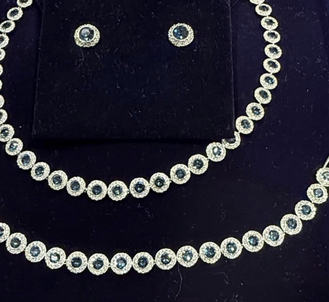 Swarovski Angelic necklace set – All Around Blue