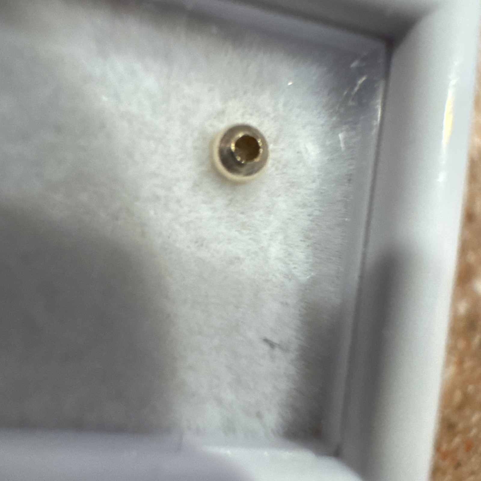 10K Solid Gold Bead In Case New
