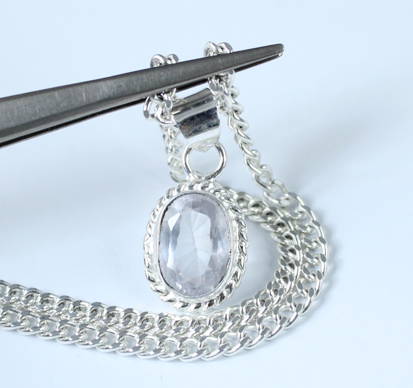Russian Natural Phenakite 9.35 Ct Oval Gemstone Certified Pendant Free Shipping