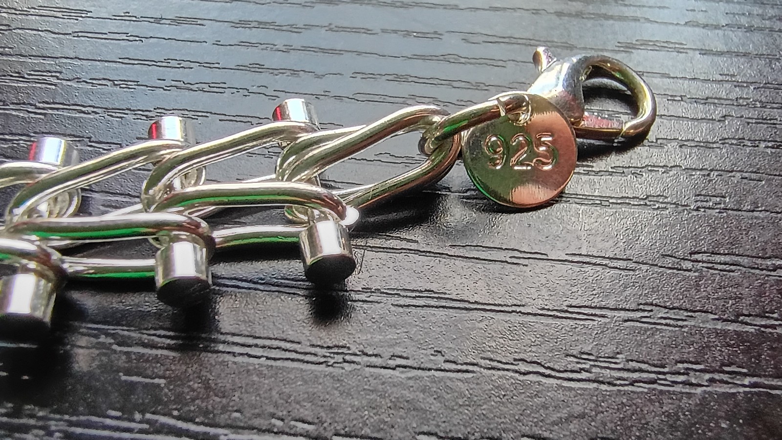 STERLING CHAIN BRACLET (925) MARKED 8 INCH CHAIN