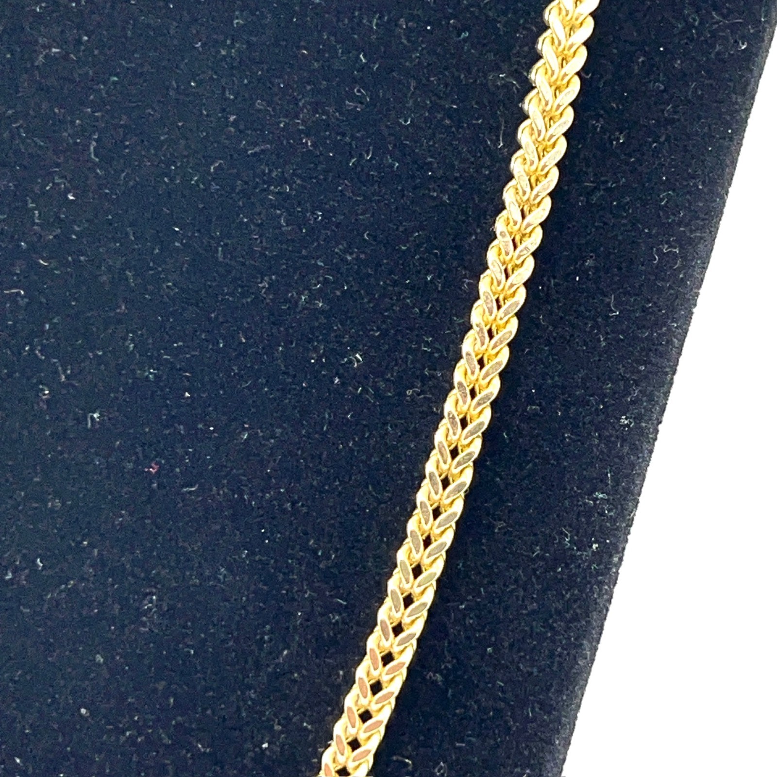 10k Solid Yellow Gold Franco Necklace 24″ – 21.7g – 4mm