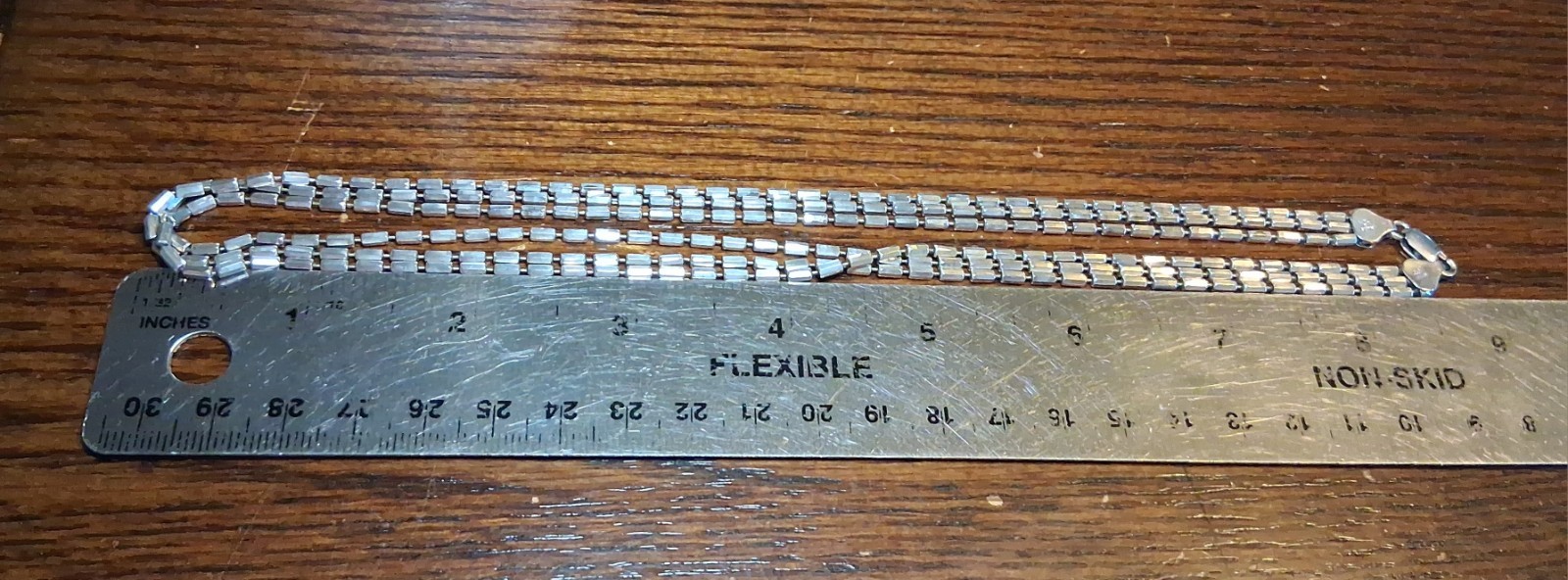 Vintage Milor Sterling 3 Strand Ball Chain 18″ Necklace Minor Flaw See Pics/Desc