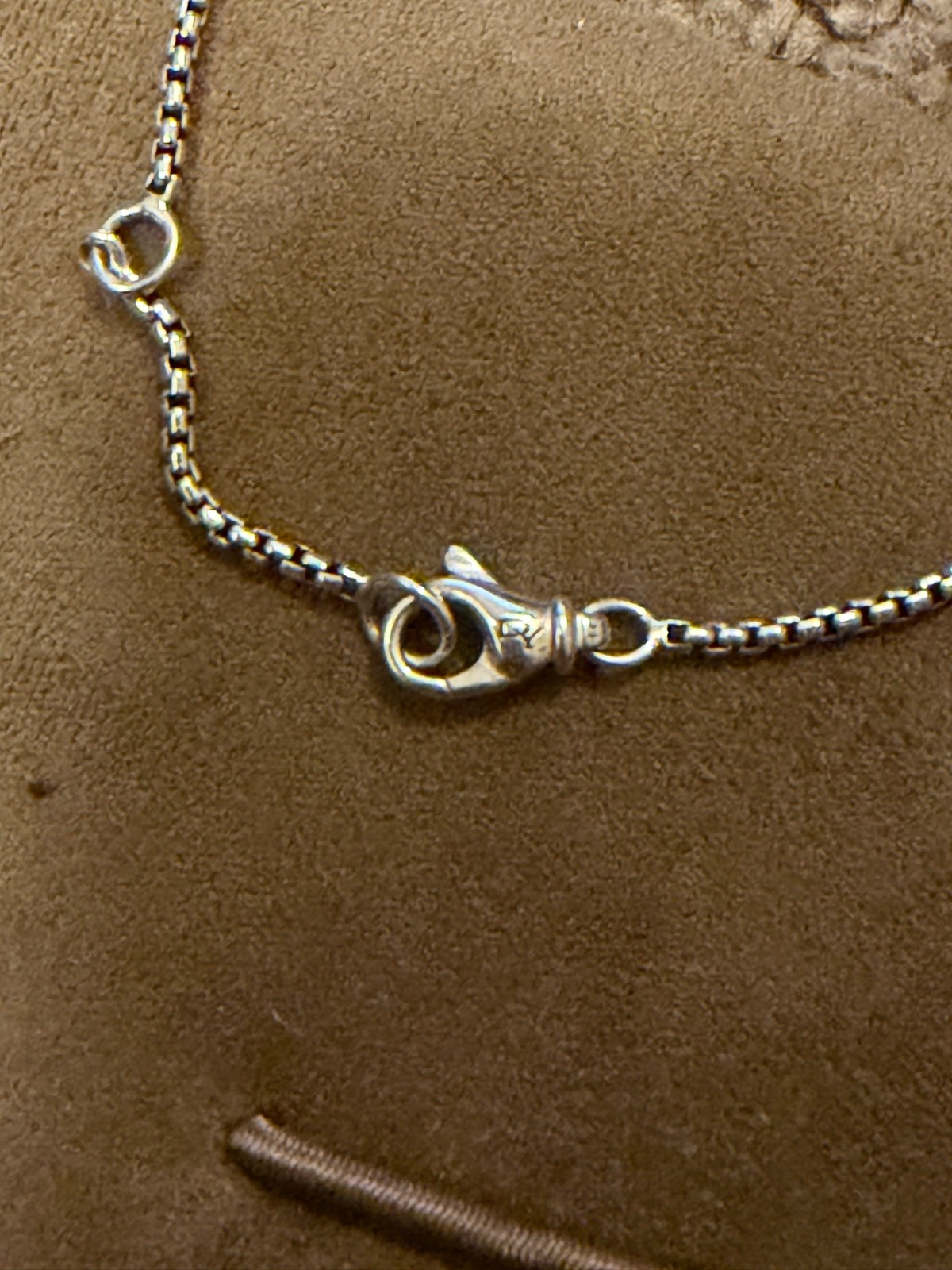 David Yurman Sterling Silver 17 in adjustable chain