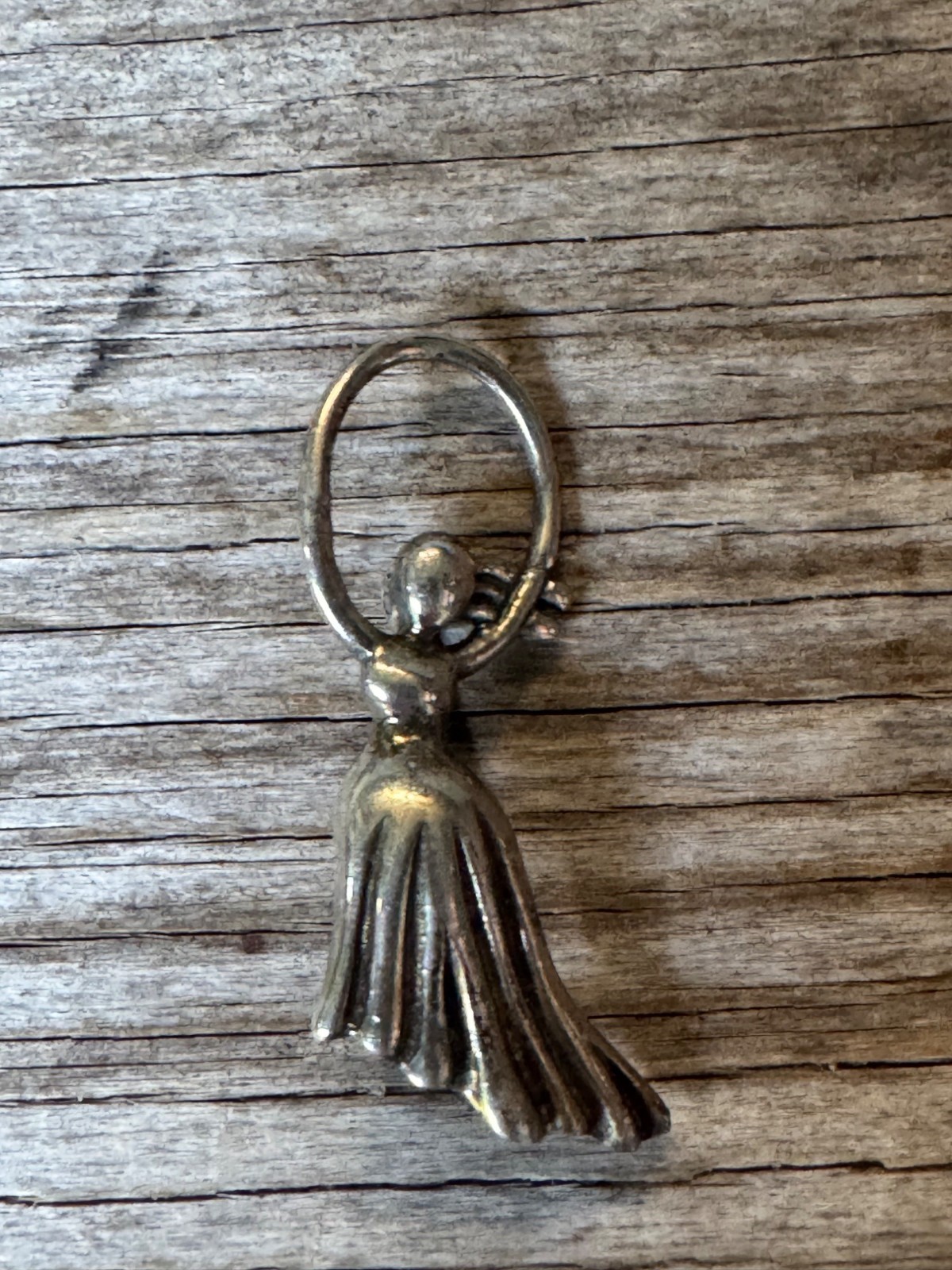 DM Sterling Silver Woman Dancing Figurine Pendant 925