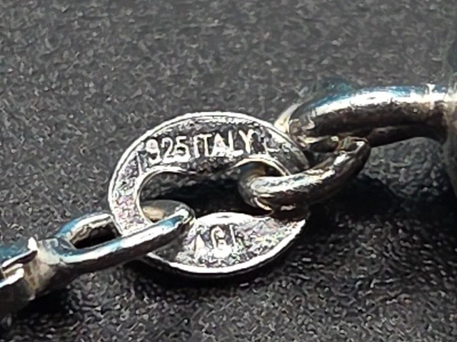 Sterling Silver 925 AGI 30 Inch Square Box Cain Necklace Magnetic Closure