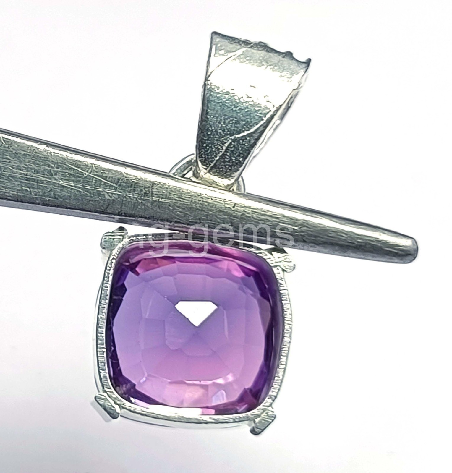25.20 Ct Natural Color Change Alexandrite Pendant 925 Sterling Silver Gems 5AOA